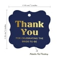 thumbnail image 7 of Inkdotpot Hang Tags Thank You For Celebrating The Bride To Be Bridal Shower Favor Bracket Shape Gift Tags Real Gold Foil Bonbonniere Tag Pack Of 50, 7 of 7