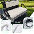 thumbnail image 5 of Golf Cart Seat Covers for 2 Seater,Black Cream Greek Key Microfiber Cart Seat Towel Blanket,Geometric Greece Ancient Rustic Absorbent Breathable Non Slip Bench Seats Protector for Golf Course 51"x31", 5 of 9