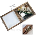thumbnail image 5 of Carbonized Black Shadow Box Frame Real Glass Window Door with Hinge 8 x 8, 5 of 6
