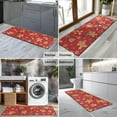 thumbnail image 2 of Red Christmas Gingerbread Man Pattern Kitchen Rug Mat,Kitchen Runner Rugs Non Skid Washable,Decorative Kitchen Floor Mats for Kitchen,Sink,Laundry,17"X47", 2 of 5