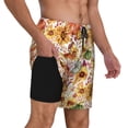 thumbnail image 2 of Daiia Sunflowers Pumpkins And Autumn Leaves Mens Swim Trunks Swim Shorts Quick Dry Swim Shorts with Mesh Lining Pockets-3X-Large, 2 of 9