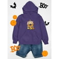 thumbnail image 3 of Unicorn Donut With Candycorn Hoodie Juniors -Image by Shutterstock,  Large, 3 of 4