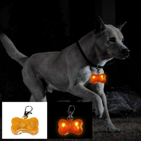 

Pet Glowing Pendant Pet Cat Luminous Anti Lost Pendant Pet LED Bone Luminous Pendant Collar For Cats Dogs