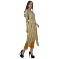 thumbnail image 3 of Moomaya Printed Traditional Clothing Womens Asymmetric Kurti Kurta With Pant Set, 3 of 6
