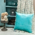 thumbnail image 5 of Parkland Collection Camila Aqua Solid Down Filled Throw Pillow, 5 of 6
