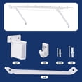 thumbnail image 3 of Juego de soportes de alambre para estantes Lettry de 12 pulgadas con clips y soportes de extremo, 3 of 7