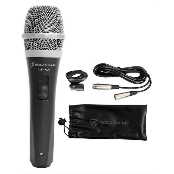 Rockville RMP-XLR Handheld Wired Microphone Mic For School Church Sound Systems