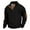 Black, variant on hotojiny Big and Tall Mens Sweatshirt Classic Long Sleeve Stand Collar Pullover Lightweight Casual Button up Fall Clothes Winter Outfit