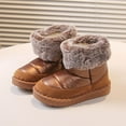 thumbnail image 2 of Toddler Kids Girls' Boots Snow Boots with Faux Fur Footwear Fleece Lined Winter Fashion Warm Footwear Warm Boots Toddler Shoes Solid Color Breathable Winter Fashion Footwear, 2 of 8