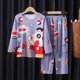 thumbnail image 1 of Conjuntos de pijamas Kawaii Sanrios Kuromi Cinnamoroll Pochacco para niños, pijamas de seda de leche, ropa de dormir de Anime para niños, ropa de casa para niños, otoño, 1 of 4