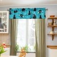 thumbnail image 4 of Dreamtimes Cute Cat Windows Valance Curtains, 54x18in Double Layer Short Blackout Window Topper Treatment for Bathroom,Kitchen,Living Room,Cafe Decor,1 Panel, 4 of 6