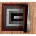 thumbnail image 4 of MDA Home Orelsi Burgundy/Gray Contemporary Polypropylene Area Rug - 3'9" x 5'9", 4 of 4