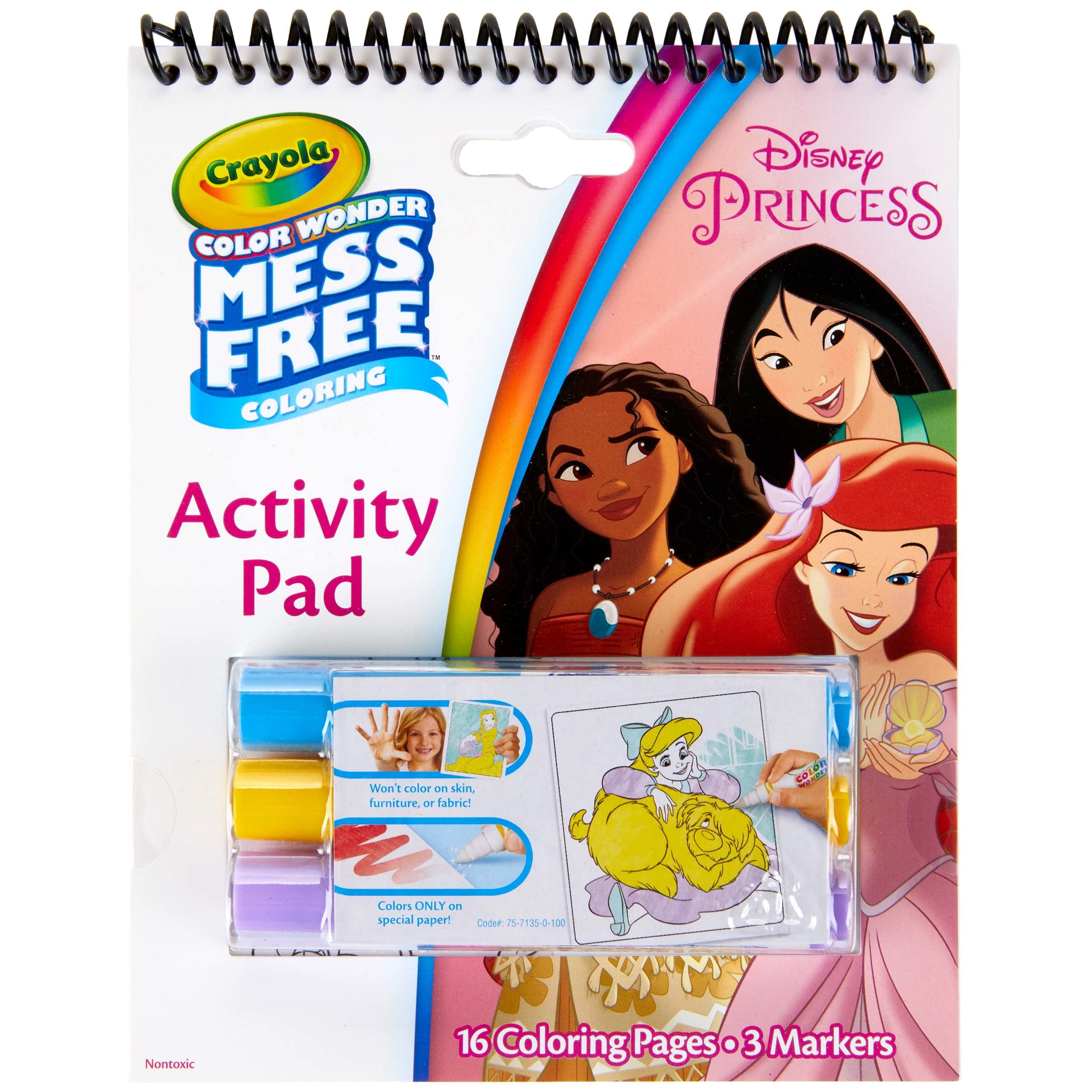 Crayola Color Wonder Disney Princess Coloring & Activity Pad, Mess Free