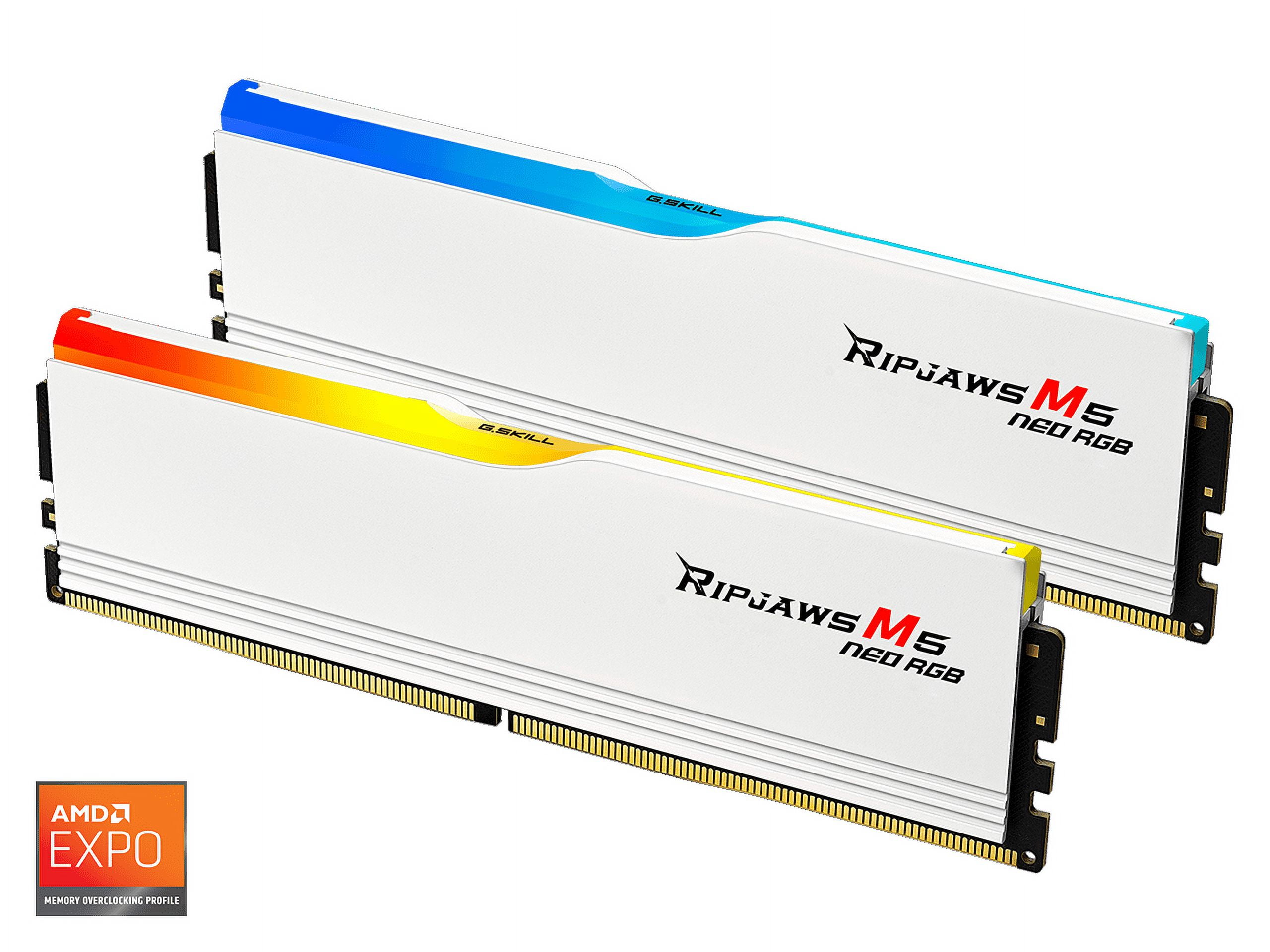 G.Skill Ripjaws M5 NeoRGB DDR5 16×4 64GB G.SKILL Ripjaws M5 Neo RGB Series DDR5 RAM (AMD Expo) 32GB (2x16GB