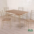 thumbnail image 5 of Comedor de 4 Sillas Mesa Madera Cocina Restaurante Cafeteria beige 5, 5 of 5