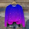 thumbnail image 2 of CLOISE Sweatshirts for Women Plus Size Lightweight Crew Neck Tops Gradient Long Sleeve Pullover Casual Fall Outfits, 2 of 8