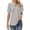 Gray, variant on Sweet Home Farm V Neck T Shirts for Women Tops Puff Short Sleeve Shirt Pleated Floral Printed Tunic Blouse Short Sleeve Shirts for Women Beige