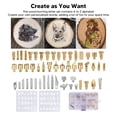 thumbnail image 4 of Wood Burning Tips, Exquisite Brass Wood Burning Tips Letters  For Embossing, 4 of 8