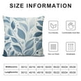 thumbnail image 5 of COMIO  Throw Pillow Cases Pack of  Cozy Fleece Falling Dahlia Floral Flowers Petals Decorative Cushion Covers for Couch Bed Sofa Farmhouse Decoration  Smoke Blue Grey, 5 of 5