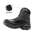 thumbnail image 6 of BURUDANI Men's Military Tactical Work Boots Side Zipper Leather Motorcycle Combat Boots, 6 of 7