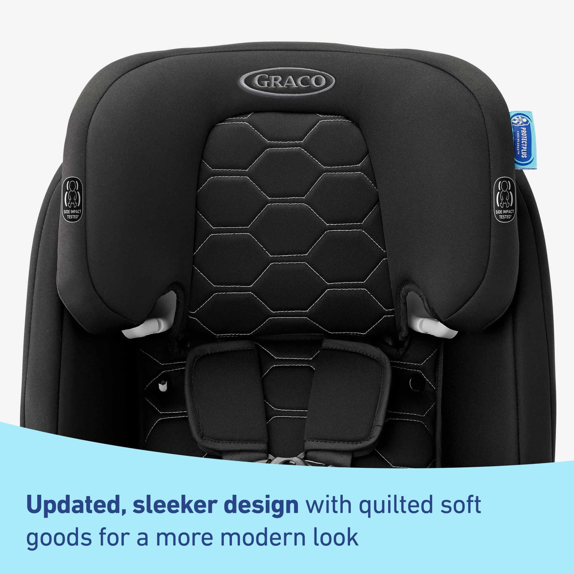 Graco Nautilus 2.0 LX ft. InRight LATCH 3-in-1 Harness Booster Car Seat, Hex, Black