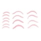 thumbnail image 4 of 7 pares de rizadores de pestañas de silicona para permanente, almohadillas reutilizables de diferentes tamaños para salones de belleza, color rosa, 4 of 14
