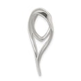 thumbnail image 2 of 925 Sterling Silver Heart Slide Necklace Charm Pendant Omega, 2 of 8