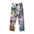 thumbnail image 2 of Mens Pajama Pants Ultra Soft Comfy Lounge Sleep Pants Print Loose Casual Bottoms Loungewear, 2 of 8
