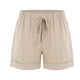 thumbnail image 3 of MKLEKYY Pantalones Cortos De Mujer, Pantalones Casuales De Cintura Alta Con Bolsillos, Pantalones Sueltos De Pierna Recta, Pantalones Deportivos De Moda, 3 of 4