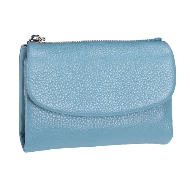 Leather Purse For Women RFID Blocking Soft Cowhide Compact Wallet Stylish Small Handbag Spacious Organizer Secure Durable