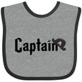 thumbnail image 3 of Inktastic Captain with pirate hat Boys or Girls Baby Bib, 3 of 4