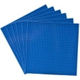 thumbnail image 2 of Classic Baseplates Building Base for Building Bricks 100% Compatible with Major Brands-Baseplate 10" x 10", Pack of 4, Blue, 2 of 7