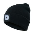 thumbnail image 6 of Babibeauty Unisex Outdoor Cycling Hiking LED Light Knitted Hat Winter Elastic Beanie Cap Dark Green, 6 of 7