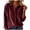 Wine, variant on longantii Women Corduroy Button Down Shirt Collared Long Sleeve Chest Pocket Vintage Casual Corduroy Tops Relaxed Fit Fall Winter Daily Shirts