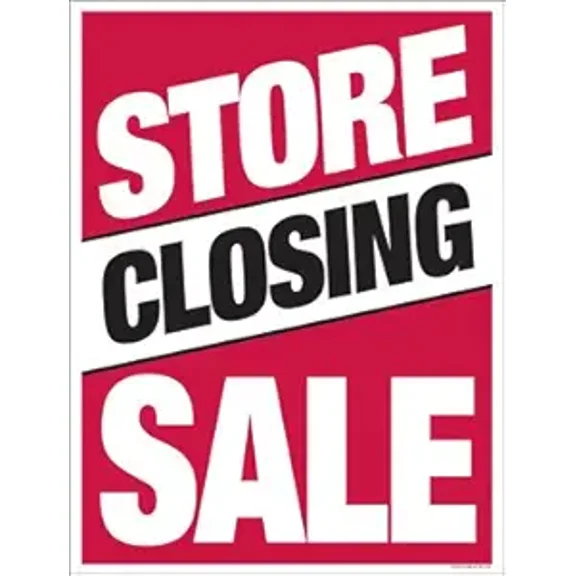 P70SCS Store Closing Sale Window Sale Sign Posters Retail Business Store Signs (P70-38" x 50") Furniture Flooring Mattress Wholesale Indoor Signage