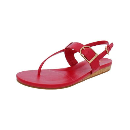 

Cole Haan Womens Francine Faux Leather T-Strap Slingback Sandals