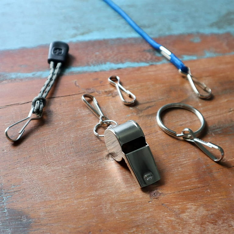  Fujiyuan 30 pcs 1 25mm Brass Spring Hooks Snap Clip Lanyard  Zipper Pull ID Card Keyring Key Chain Bag : Office Products