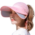 thumbnail image 1 of Fgnfyis Sun Hat Lady Sun Protection Big Sun Hat UV Protection Bike Running Sun Hat Baseball Caps Pink, 1 of 2