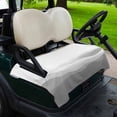 thumbnail image 2 of Golf Cart Seat Covers for 2 Seater, Grey Ombre Soft Microfiber Cart Seat Towel Blanket, Summer Minimalist Ocean Waves Absorbent Breathable Non Slip Bench Seats Protector for Golf Course 51"x31", 2 of 9