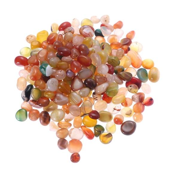 COSMOBETTY Fish Tank Decorative Stone Polished River Rocks 500g Colorful 0.2-0.4Inch