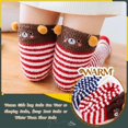 thumbnail image 4 of Womens Soft Warm Coral Velvet Knee High Stockings Fuzzy Socks, 4 of 5