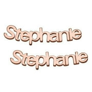 Personalized Planet Women's Rose Gold Plated Nameplate Earrings