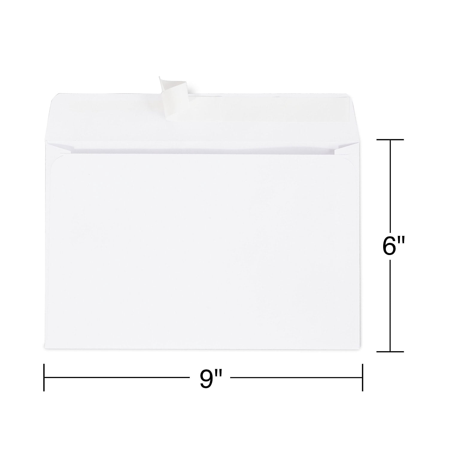 Staples EasyClose Booklet Envelopes 6" x 9" White 500/Carton ST50157VS