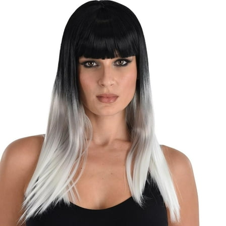 Black White Ombre Wig (Adult)