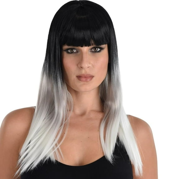 Black White Ombre Wig (Adult)