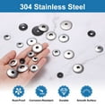 thumbnail image 4 of 100Pack 1/4" x 3/4" Sealing Washers, 304 Stainless Steel Zinc-Plated EPDM Bonded Neoprene Rubber Washers for Screws Bolts, Silver&Black, 4 of 6