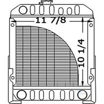RAParts SBA310020020 Fits Ford/New Holland Compact Tractor Radiator 1110