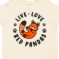 thumbnail image 4 of Inktastic Live Love Red Pandas Boys or Girls Toddler T-Shirt, 4 of 5