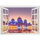 thumbnail image 1 of 3 Etiqueta engomada de la ventana 3d del Islam musulmán Eid Mubarak calcomanías de pared Diy decoración del papel pintado, 1 of 5
