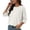 #07 White, variant on KTFgvq Women's Crew Neck 3/4 Sleeve Pullover, Drop Shoulder Relaxed Fit Top, Casual Solid Knit Sweater for Vacation Work Leisure, Black L